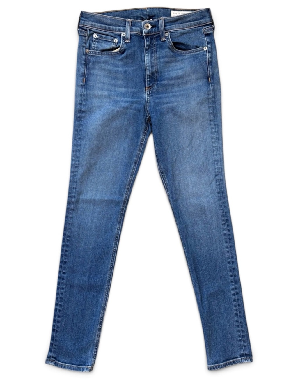Rag & Bone High Rise Skinny Ankle Jeans Size 27 Medium Wash